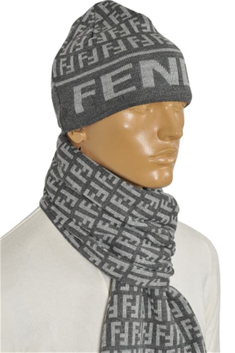 men's fendi scarf|fendi hat and scarf set.